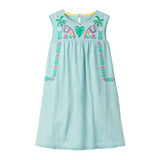 girls children cartoon cute dress kids cotton shoet sleeve clothes tops baby girls summer sriped dresses floral clothing