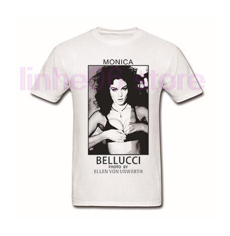 Gildan Monica Bellucci By Ellen Unwerth T Shirt Mens Fashion Casual Shoet Sleeve 100% Cotton Top Tees T-Shirt