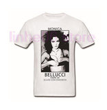 Monica Bellucci By Ellen Unwerth T Shirt Mens Fashion Casual Shoet Sleeve 100% Cotton Top Tees T-Shirt